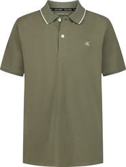 Calvin Klein Kids' Tipped Piqué Polo