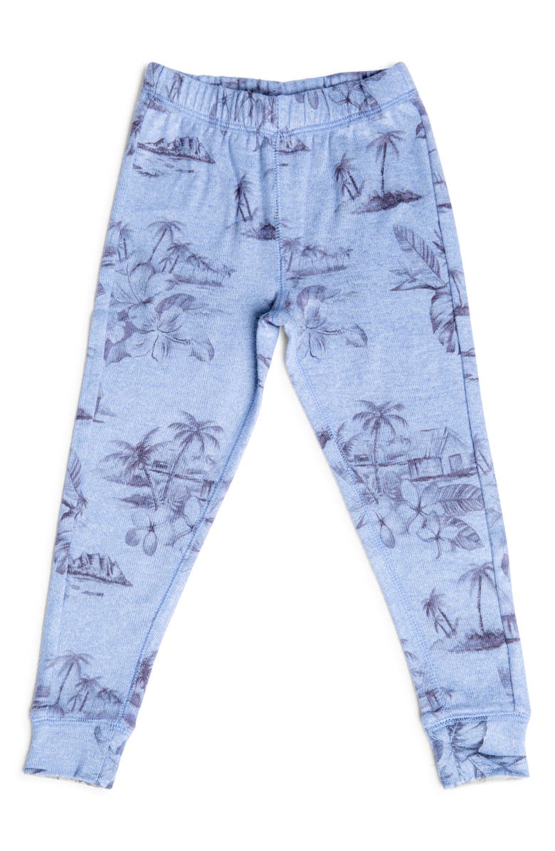 PJ Salvage Kids' Island Print Fitted Two-Piece Pajamas, Alternate, color, 