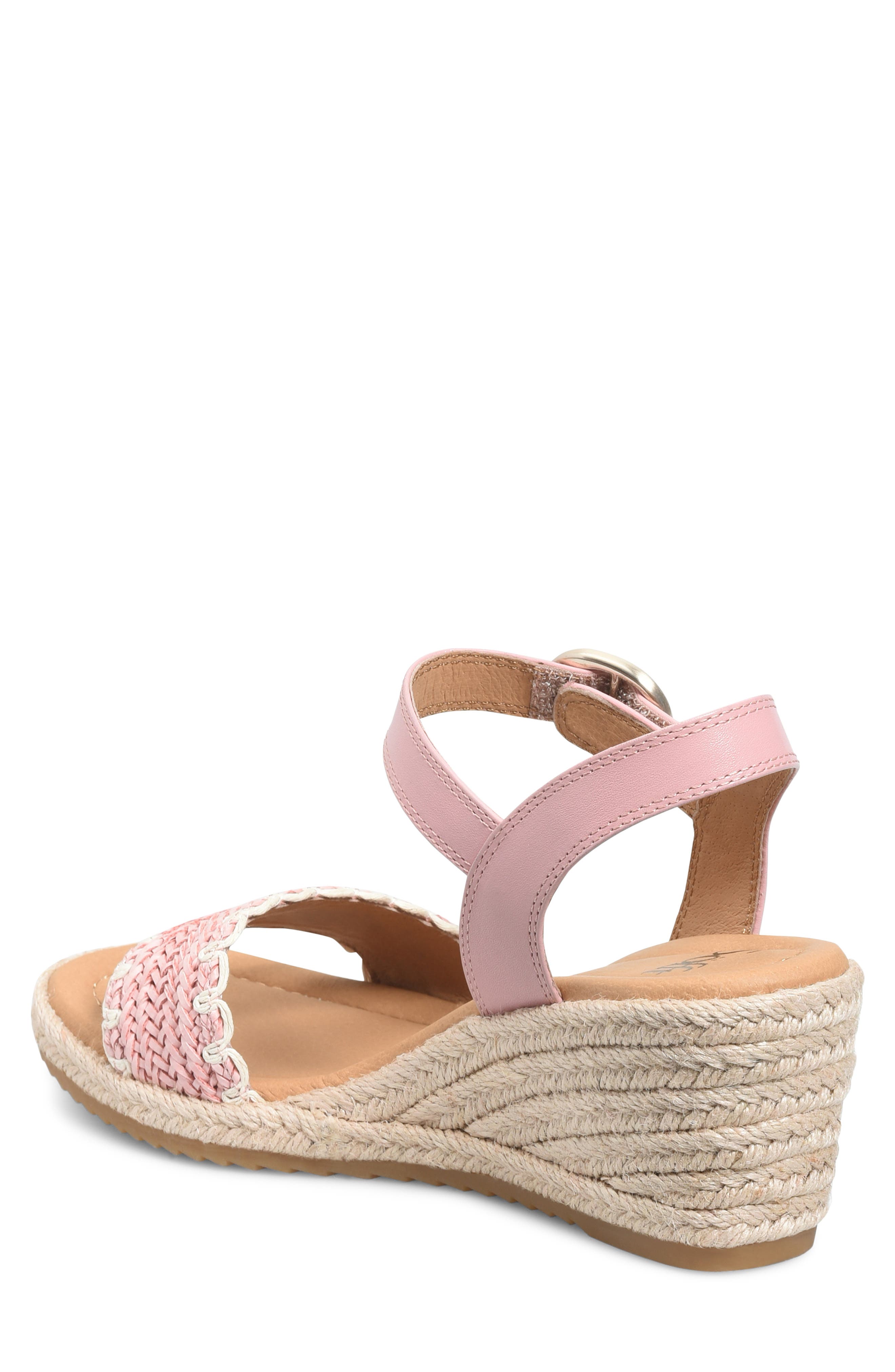 Inez Wedge Sandal, Alternate, color, CIPRIA PINK