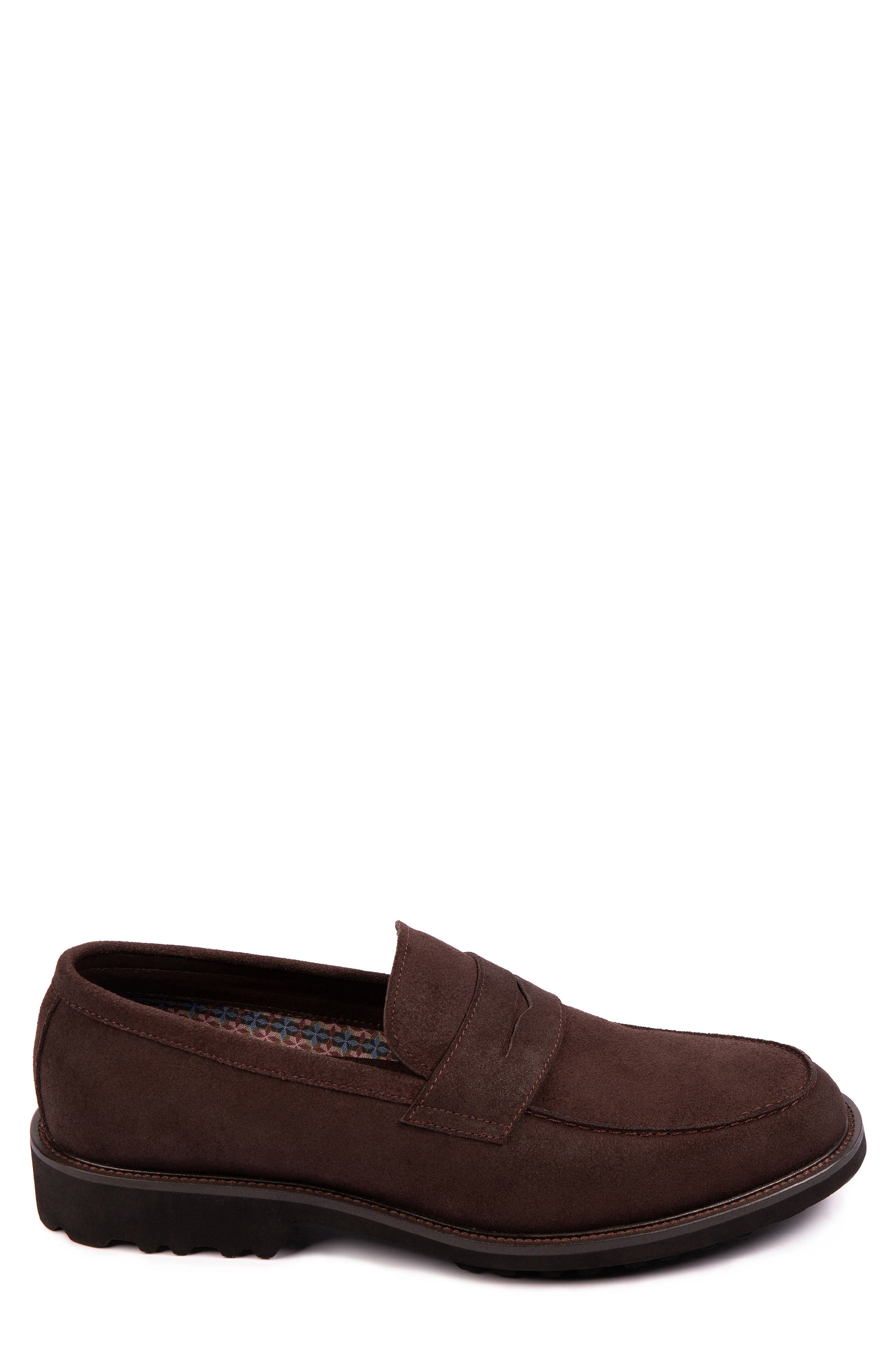 Chase Suede Penny Loafer, Alternate, color, CHOCOLATE