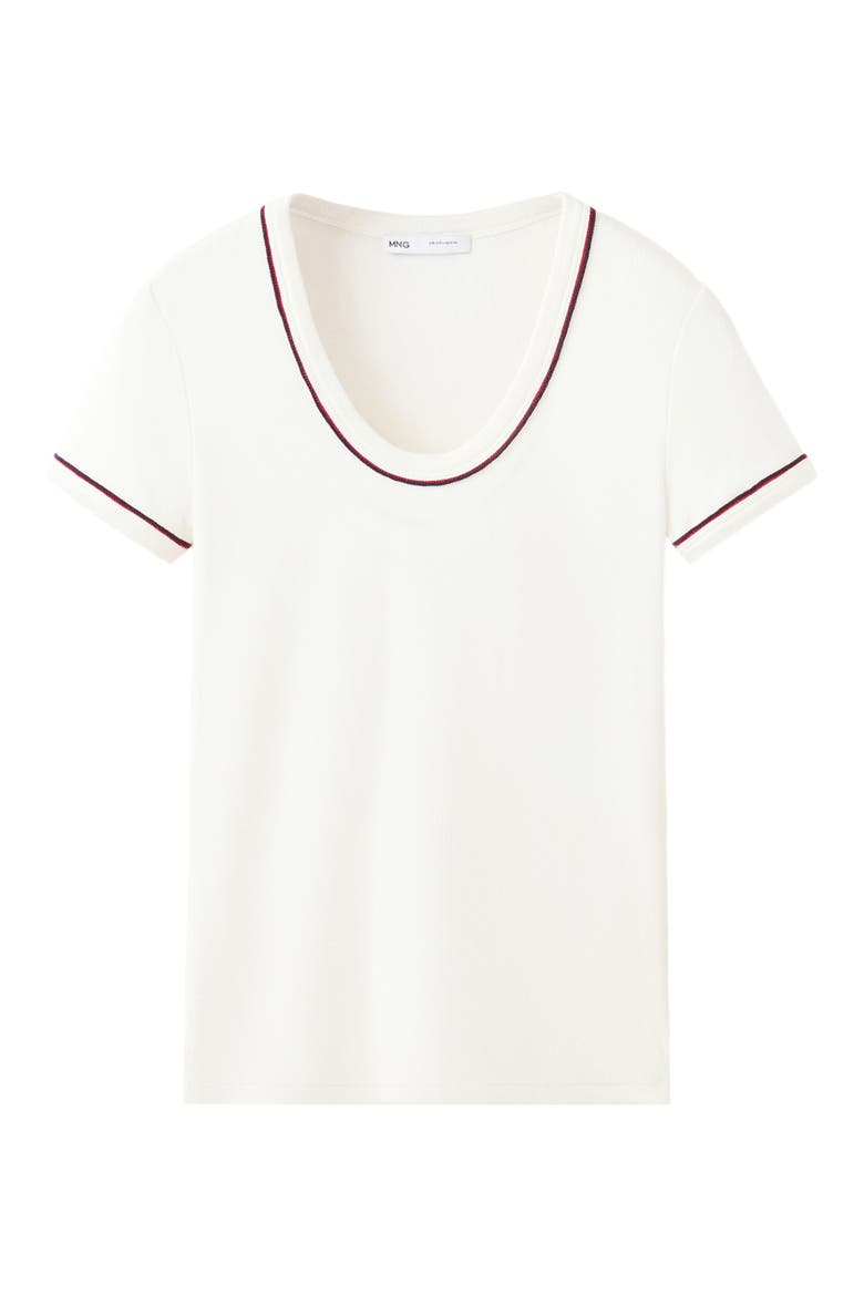Rodin Rib Knit Cotton Blend T-Shirt, Alternate, color, WHITE