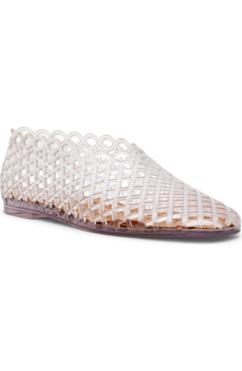 Steve Madden Grove Jelly Flat, Main, color, Clear