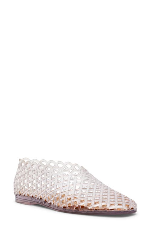 Steve Madden Grove Jelly Flat In Transparent