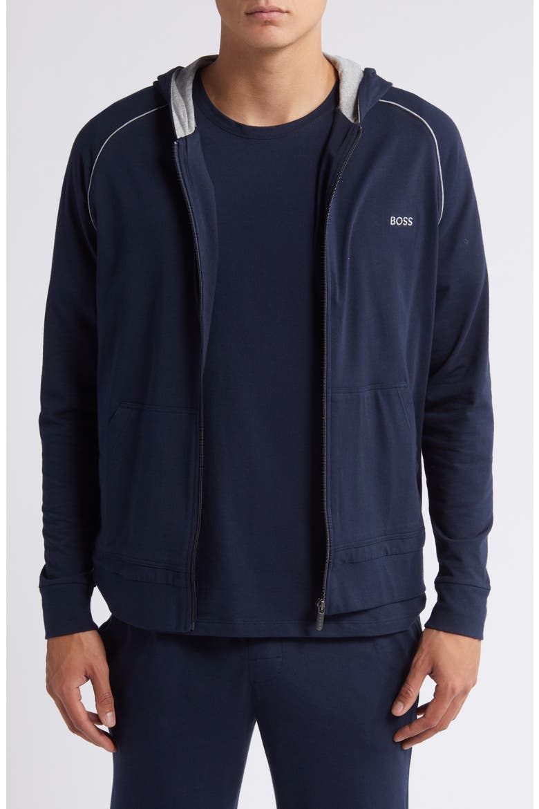 Mix Match Zip Hoodie, Main, color, DARK BLUE