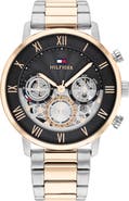 Tommy Hilfiger Legend Skeleton Two Tone Bracelet Watch