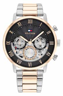 Legend Skeleton Two Tone Bracelet Watch