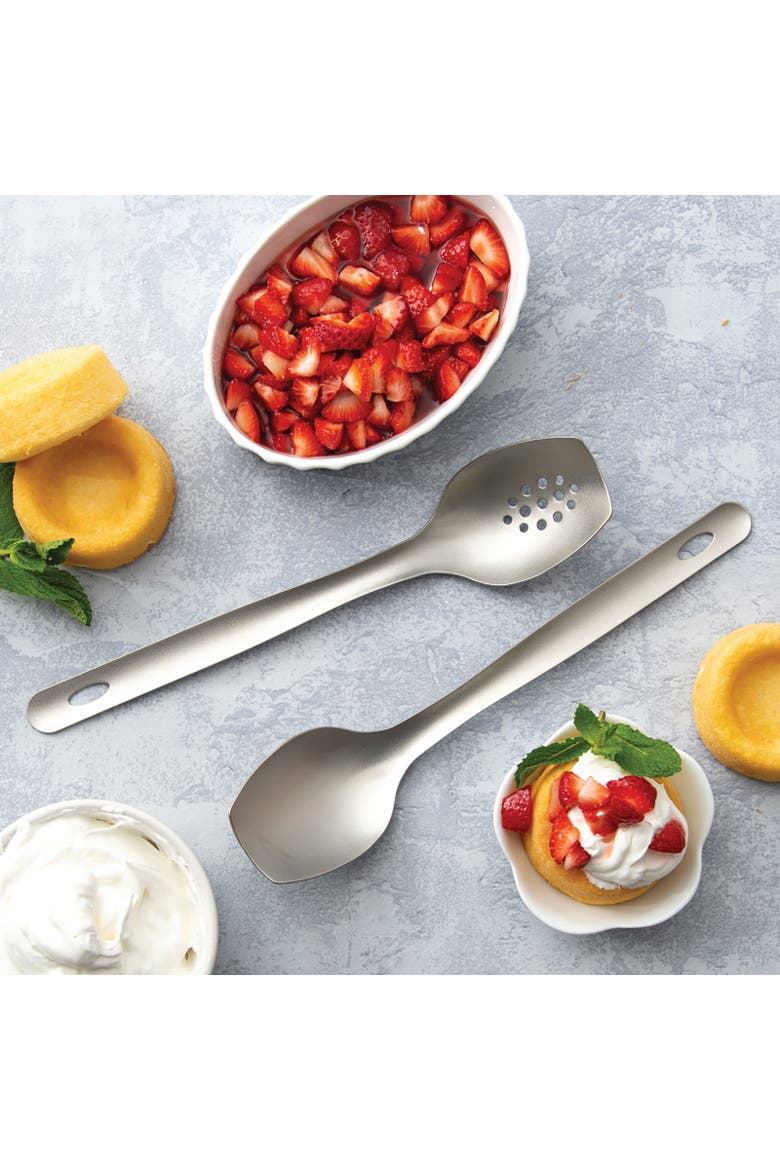 Cutlery Cook's Spoon Solid, Alternate, color, Silver