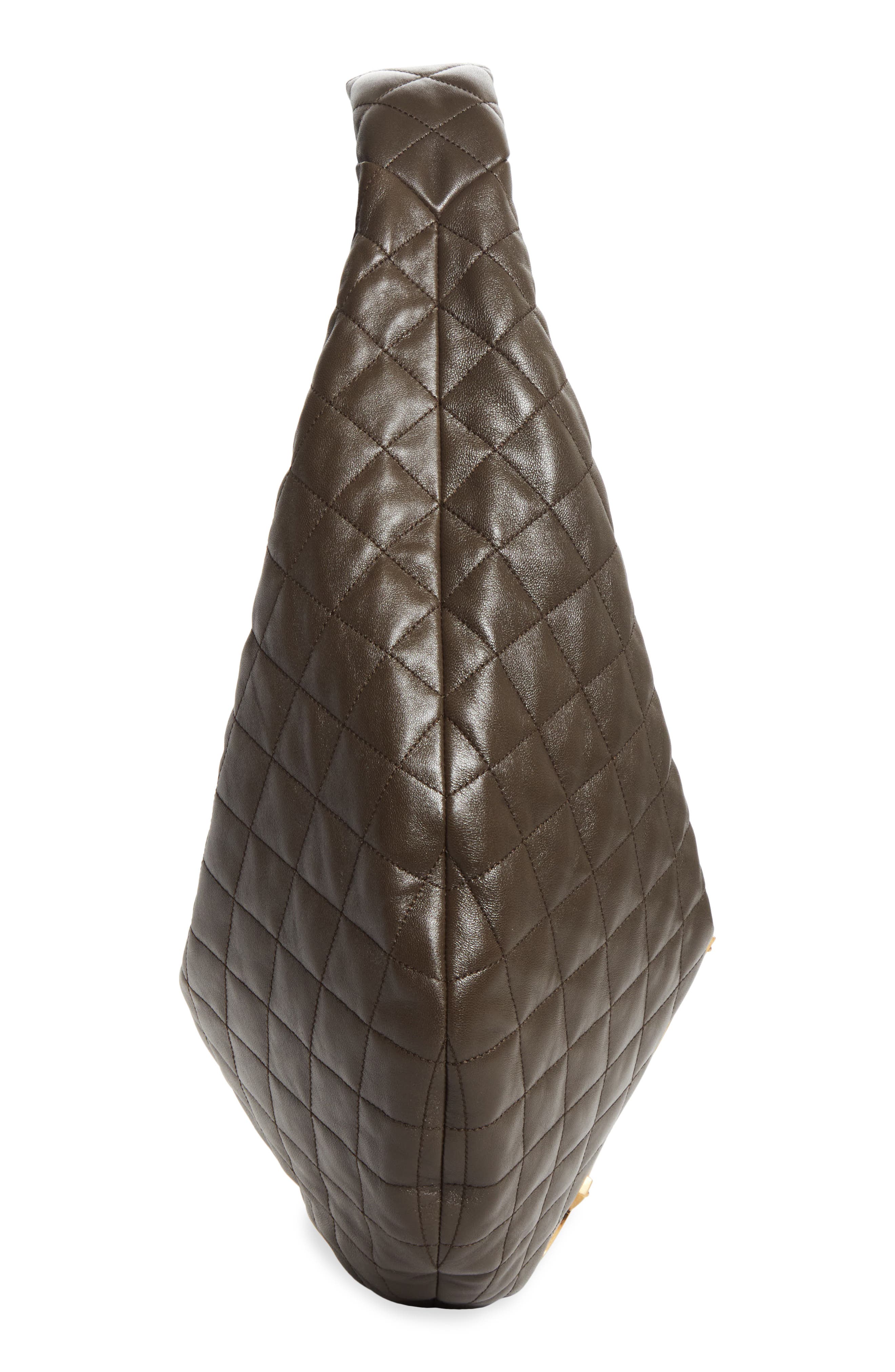 Icare Quilted Leather Hobo Bag, Alternate, color, LIGHT MUSK