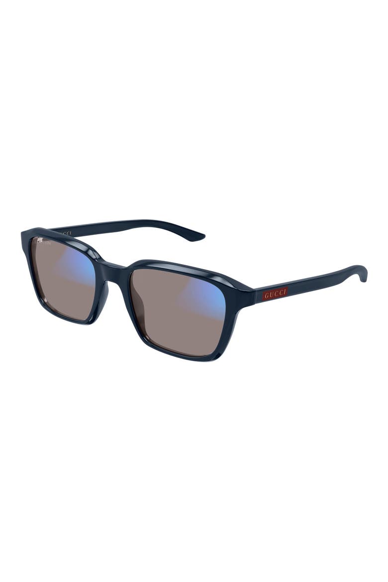 GG2078S Rectangle Sunglasses, Alternate, color, BLUE