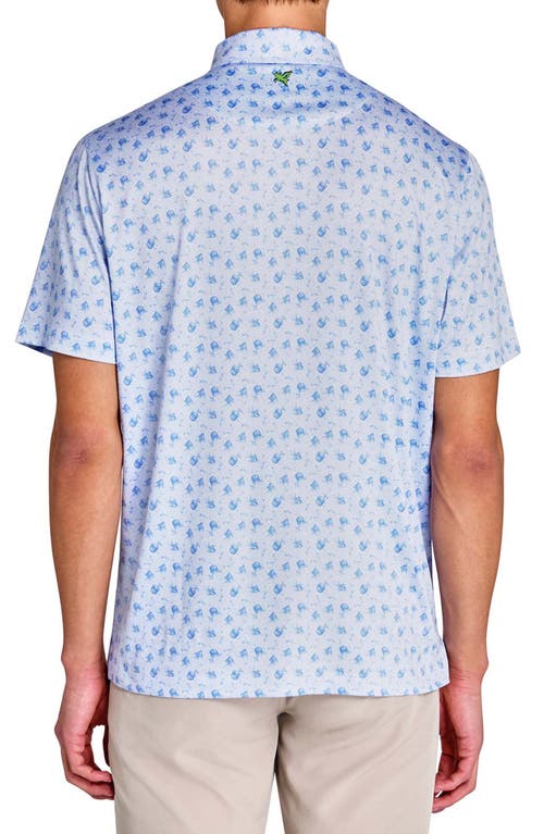 Construct Happy Hour Polo In Lt Blue