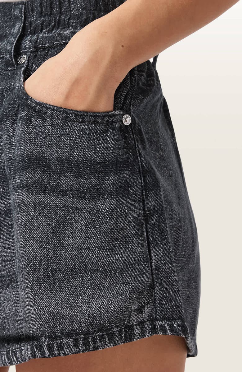 AllSaints Tyler Denim Shorts, Alternate, color, Illusion Black