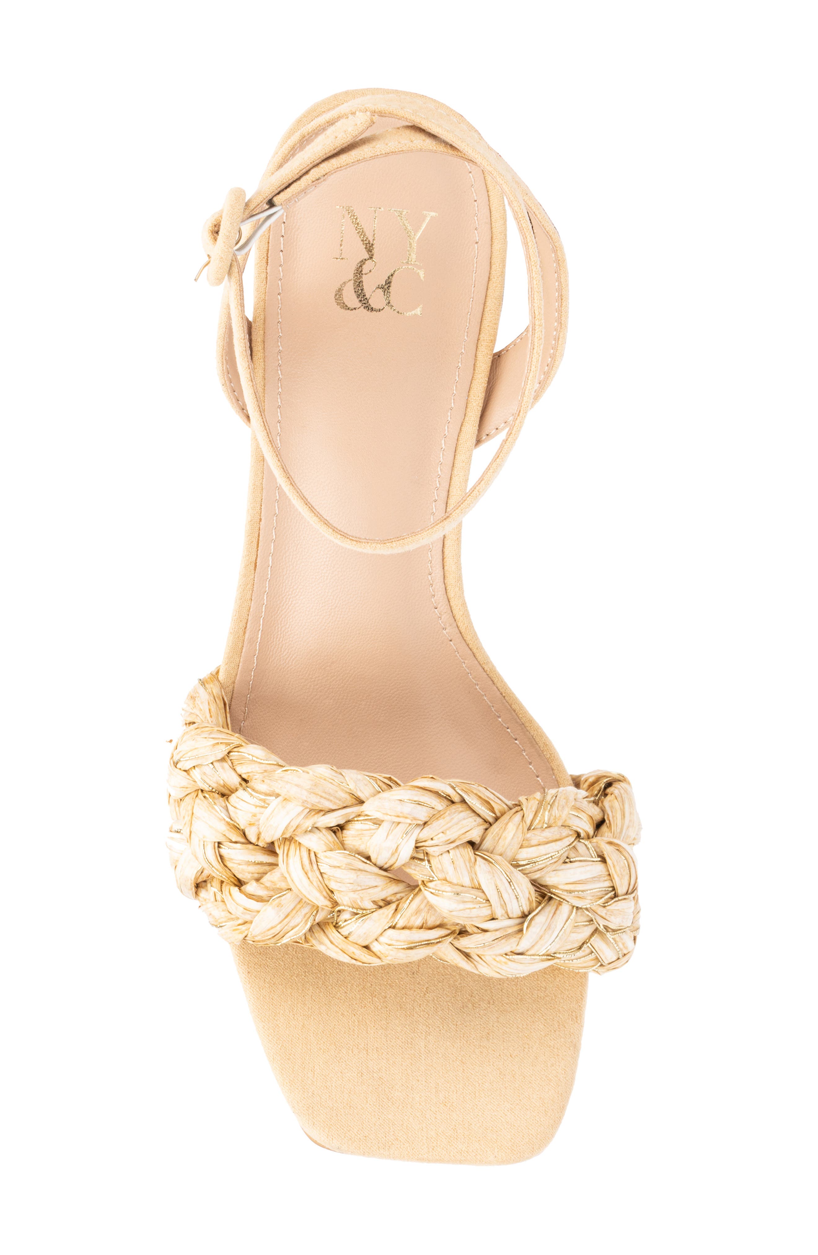 NEW YORK AND COMPANY Elissa Heeled Sandal, Alternate, color, Natural