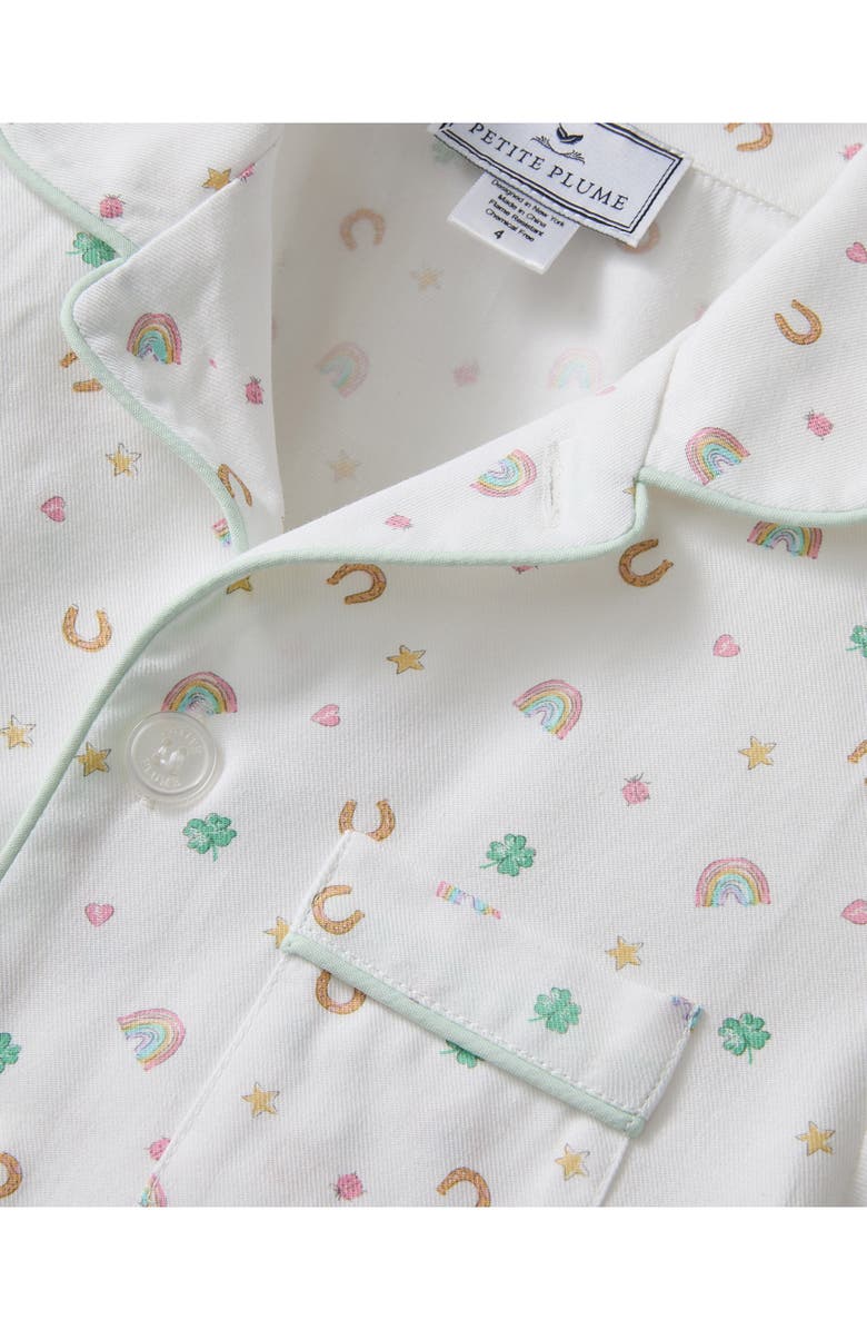 Petite Plume Kids' Classic Good Luck Charms Brushed Twill Two-Piece Short Pajamas, Alternate, color, 