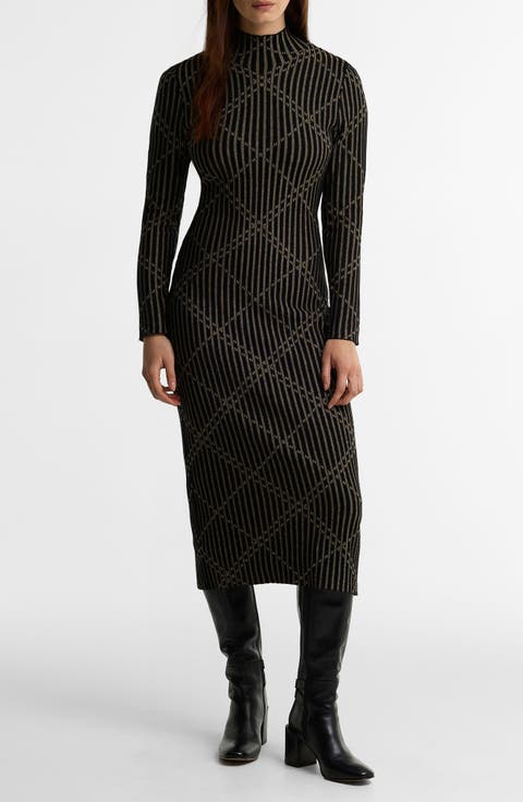 Adina Jacquard Knit Midi Dress