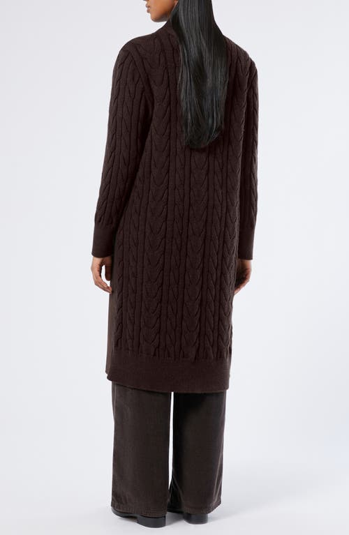 Marina Rinaldi Zarina Mixed Media Virgin Wool Blend Coat In Black
