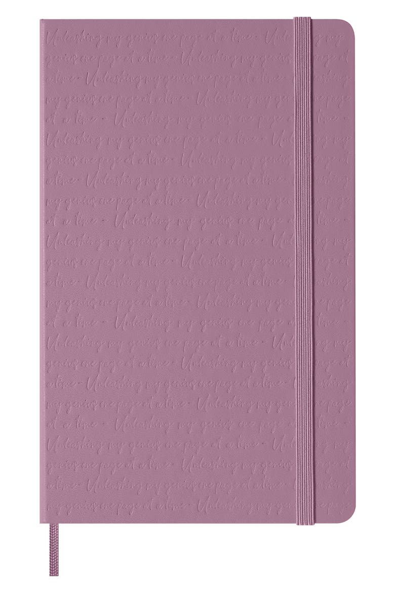 Patterned Hardcover Large Notebook, Main, color, MAJESTIC PINK