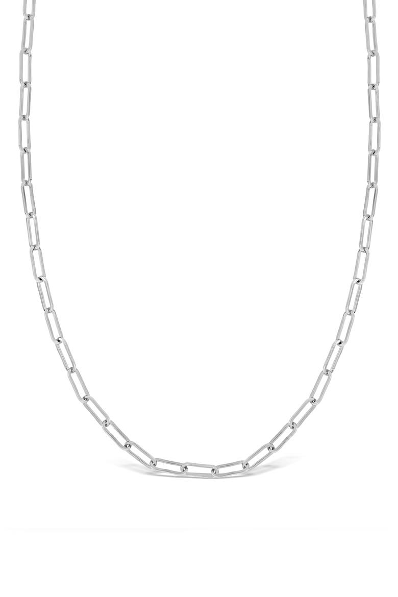 Ofira 14K Gold Chain Link Necklace, Main, color, 14K WHITE GOLD