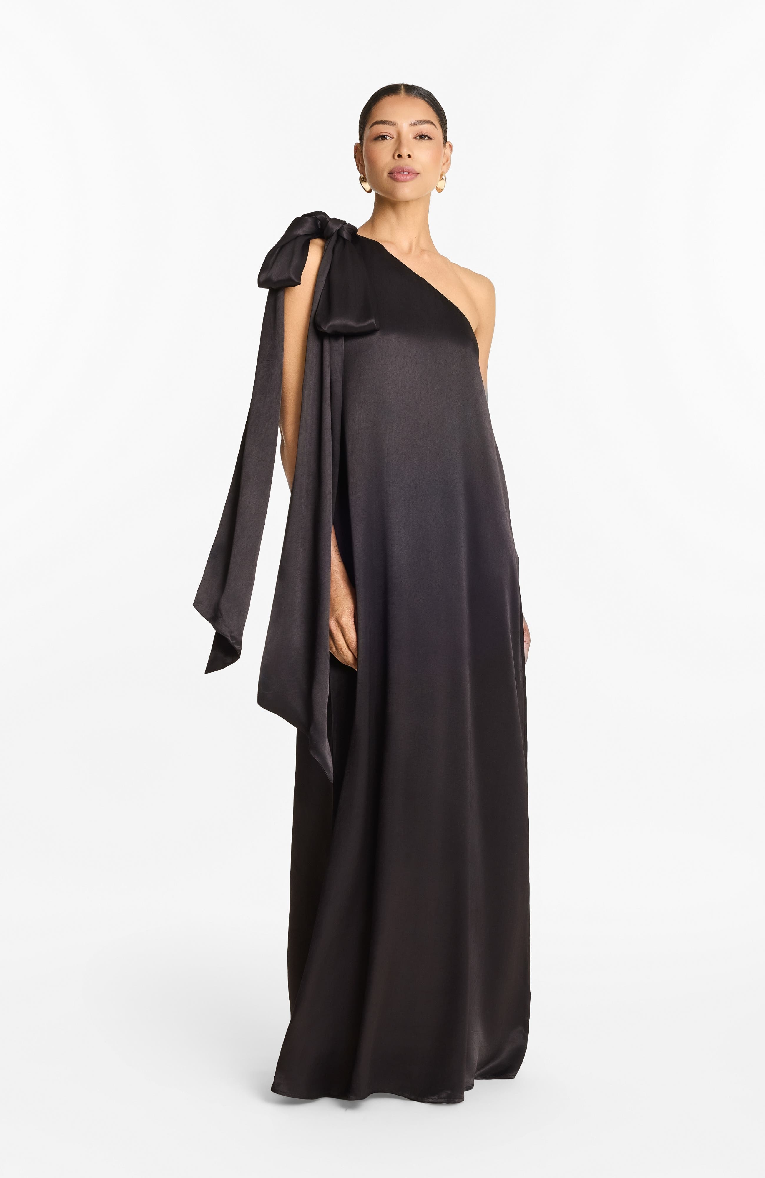 DIARRABLU One-Shoulder Raya FSC® Certified Viscose Gown in Nala