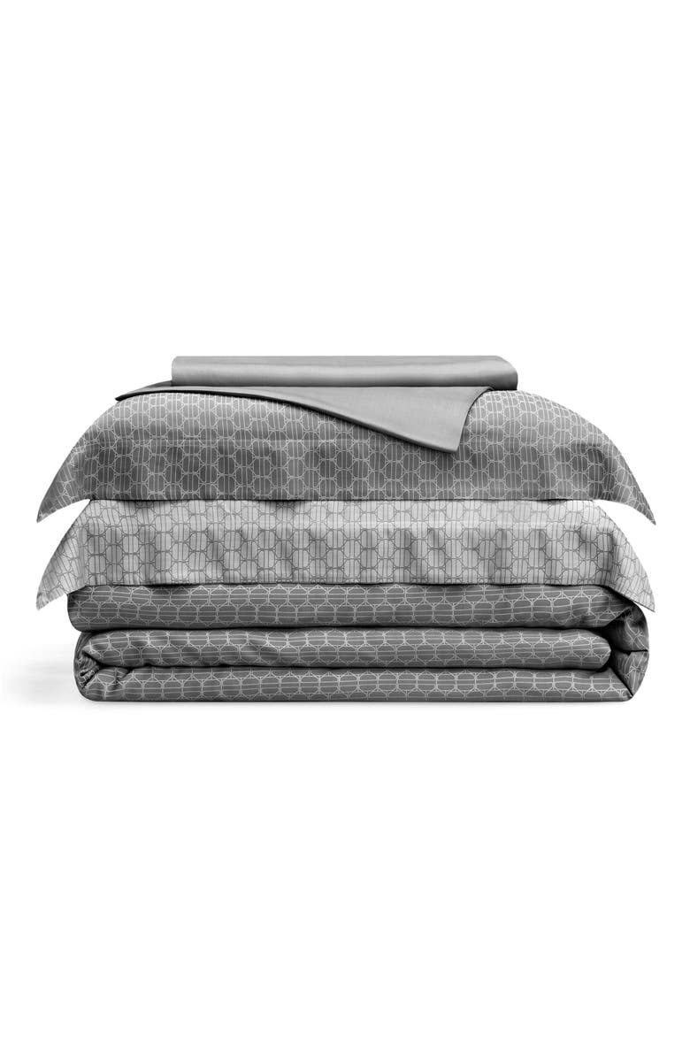 Togas Parti Duvet Cover, Main, color, Grey