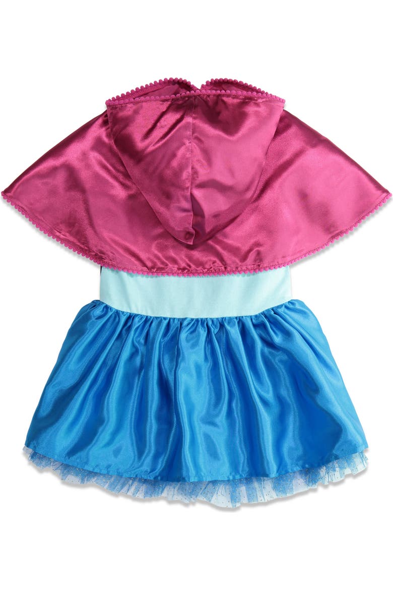 Frozen Princess Anna Cosplay Hooded Dress, Alternate, color, Anna Blue Magenta