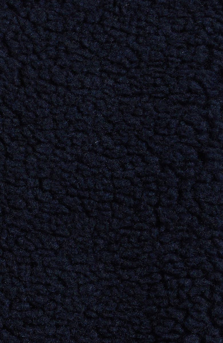 Moncler Kids' High Pile Fleece Zip-Up Hoodie, Alternate, color, Blue Navy