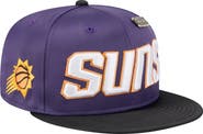 New Era Men's New Era  Purple/Black Phoenix Suns Throwback Satin Vintage Pin Two-Tone 59FIFTY Fitted Hat