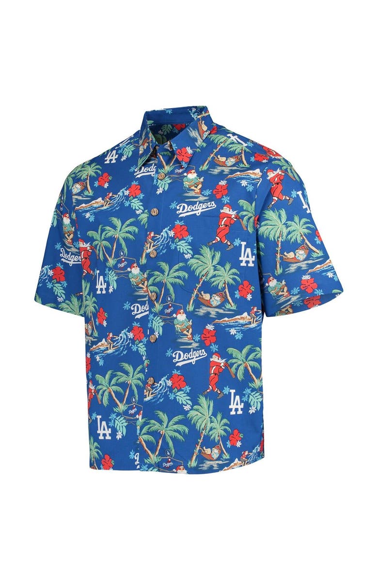Reyn Spooner Men's Reyn Spooner Royal Los Angeles Dodgers Holiday Button-Up Shirt, Alternate, color, 