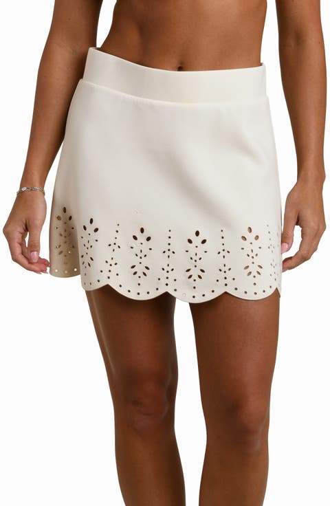 Cloudset Eyelet Detail Miniskirt