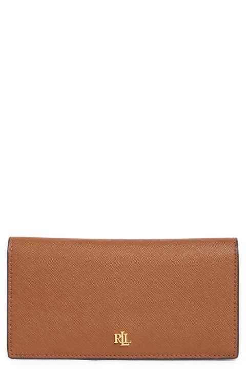 Slim Crosshatch Leather Bifold Wallet
