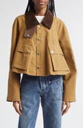 JW Anderson Waxed Cotton Swing Barn Jacket