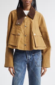 JW Anderson Waxed Cotton Swing Barn Jacket