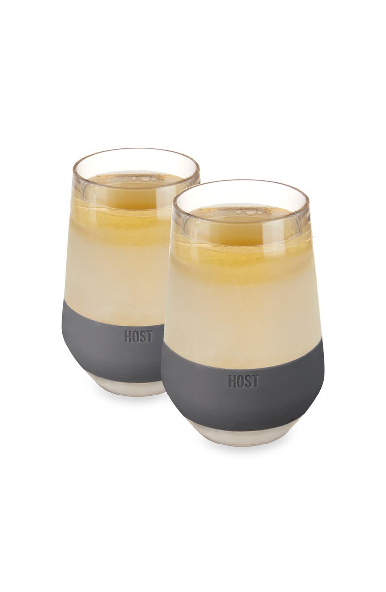 HOST Wine FREEZE XL Cooling Cup Set of 2, Main, color, Gray