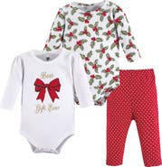 Hudson Baby Cotton Bodysuit and Pant Set