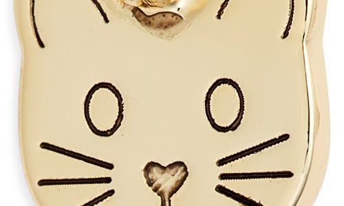 The Sis Kiss Kitten Charm In Gold