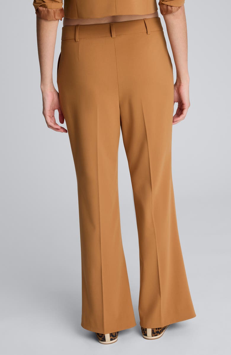 Kenneth Cole Flare Leg Pants, Alternate, color, Rich Umber