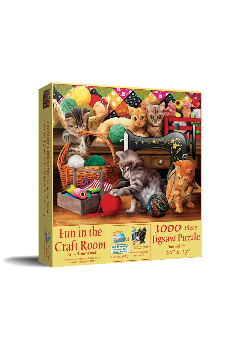 Fun in the Craft Room 1000 piece Jigsaw Puzzle for Adults, Main, color, Multicolor