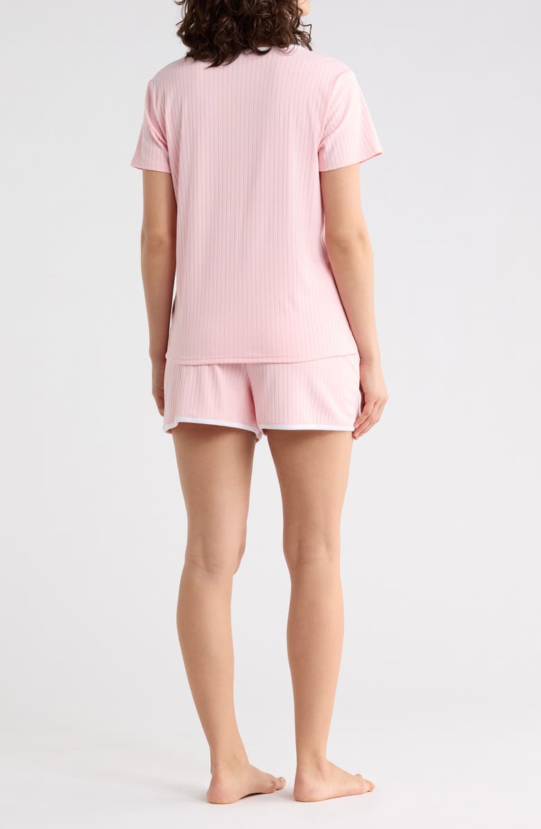 Tommy Hilfiger V-Neck T-Shirt & Short Pajamas, Alternate, color, Crystal Rose