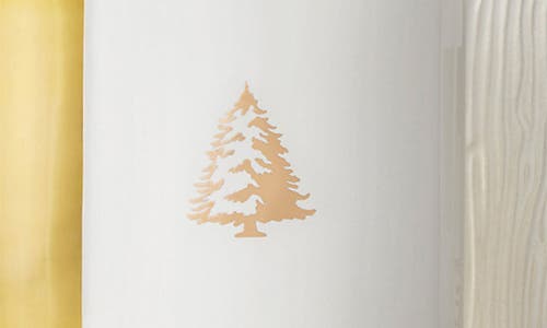Thymes Frasier Fir Gilded Collection Set Of Three Votive Candles In White