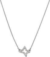 AllSaints Pavé Crystal Star Charm Pendant Necklace