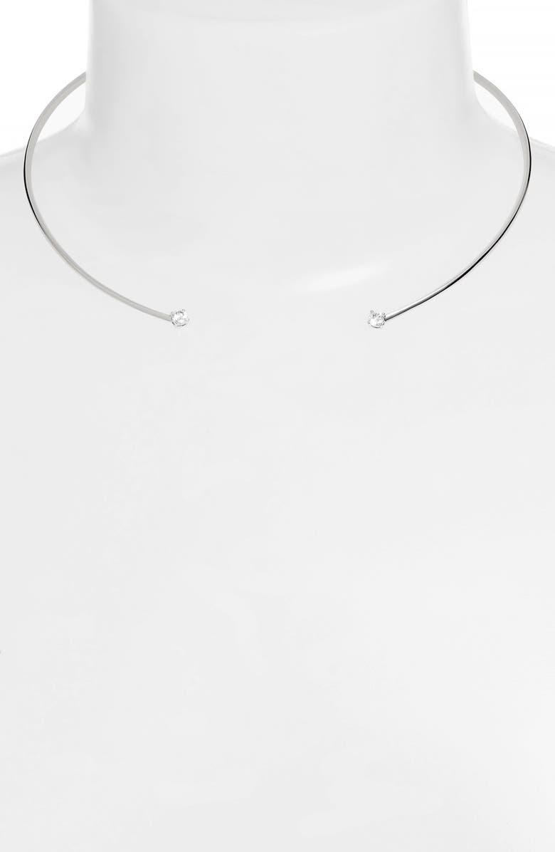 Nadri Cubic Zirconia Collar Necklace, Alternate, color,
