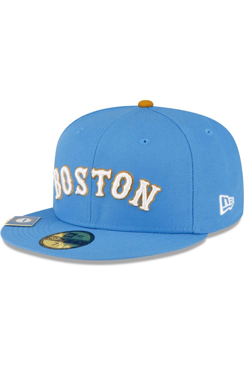 Men's New Era Light Blue Boston Red Sox City Flag 59FIFTY Fitted Hat, Alternate, color, Light Blue