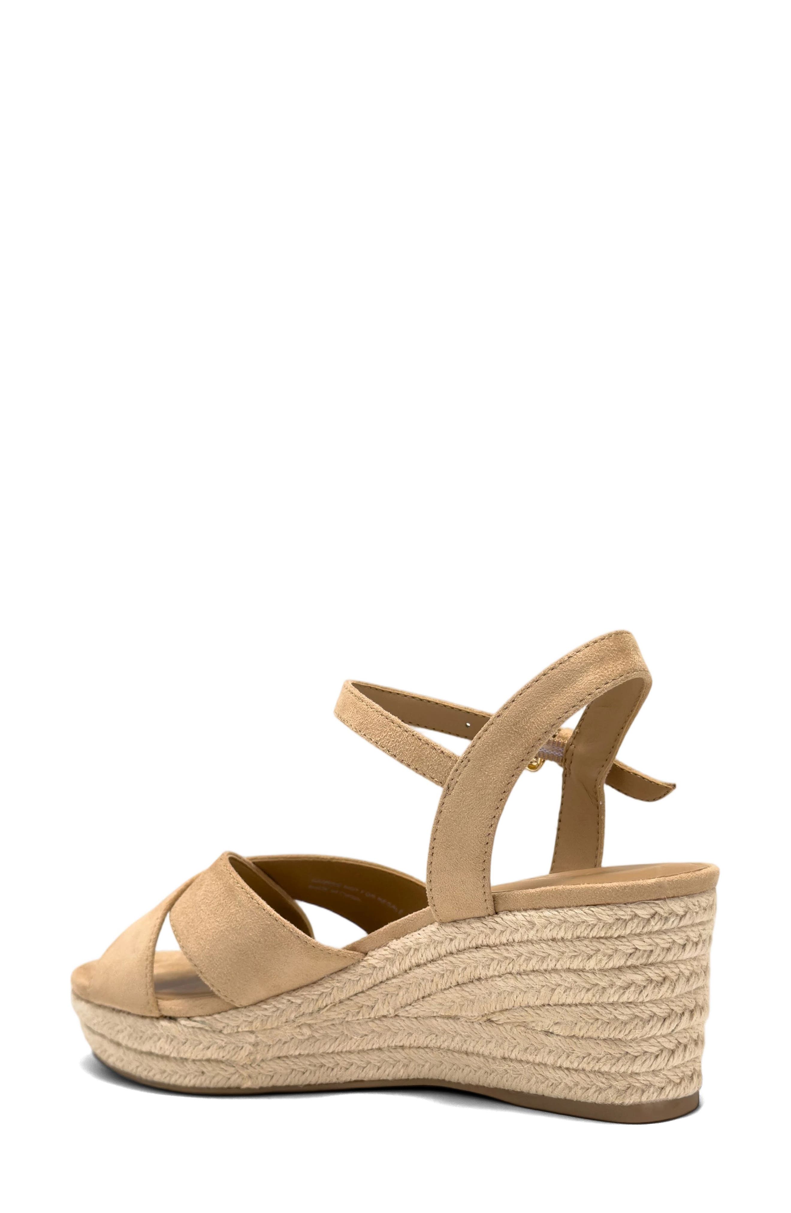 Casarina Platform Wedge Sandal, Alternate, color, BEIGE BISQUE