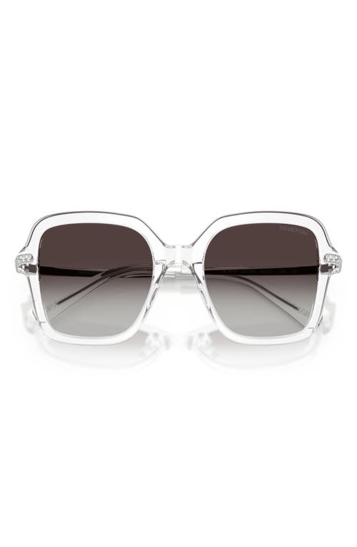 Swarovski Sk6040 Crystal-embellished Acetate Square Sunglasses In White