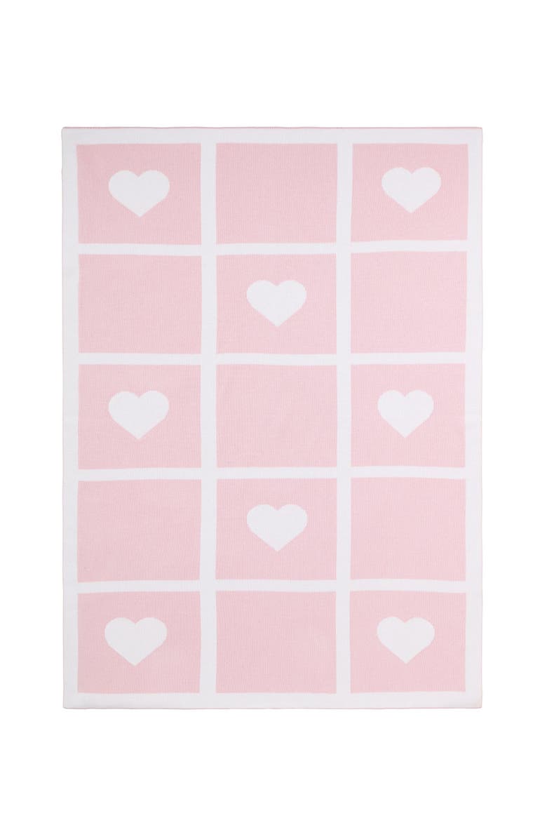 Nellapima Heart Knit Blanket - Baby, Alternate, color, Pink