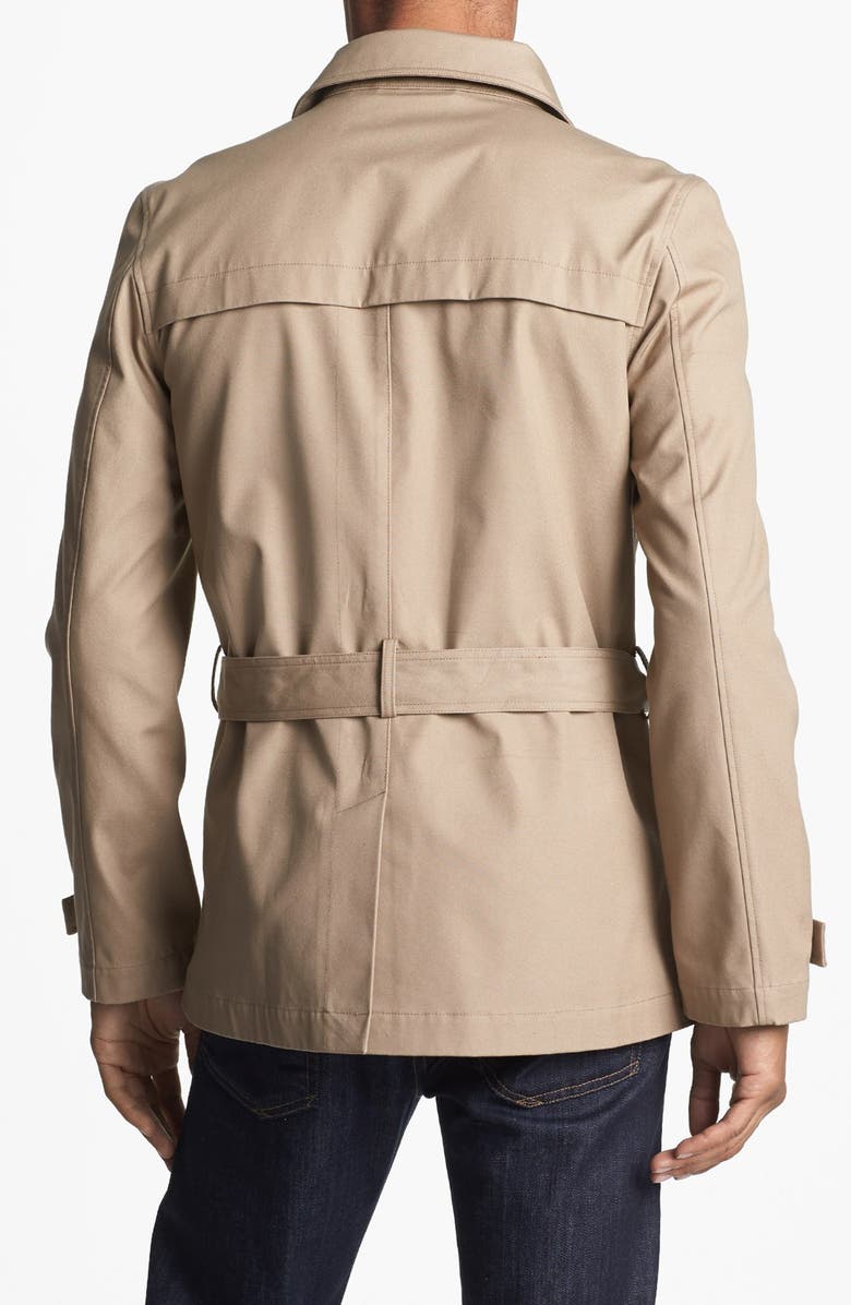Topman Short Trench Coat, Alternate, color,