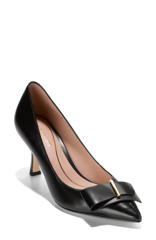 Cole Haan Felicia Bow Pointed Toe Pump In Black