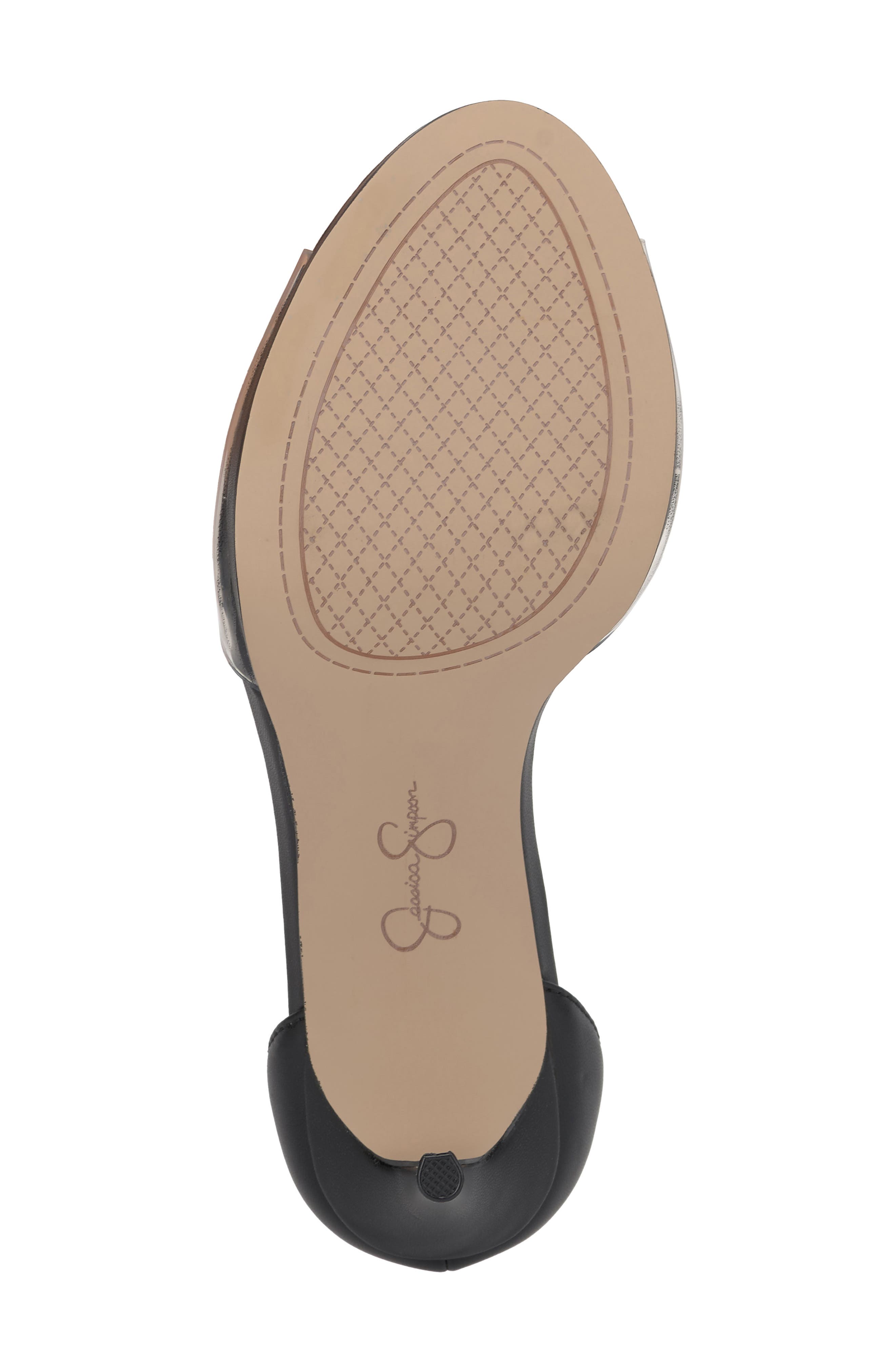 Jessica Simpson Daisile Ankle Strap Sandal, Alternate, color, Black/ Clear