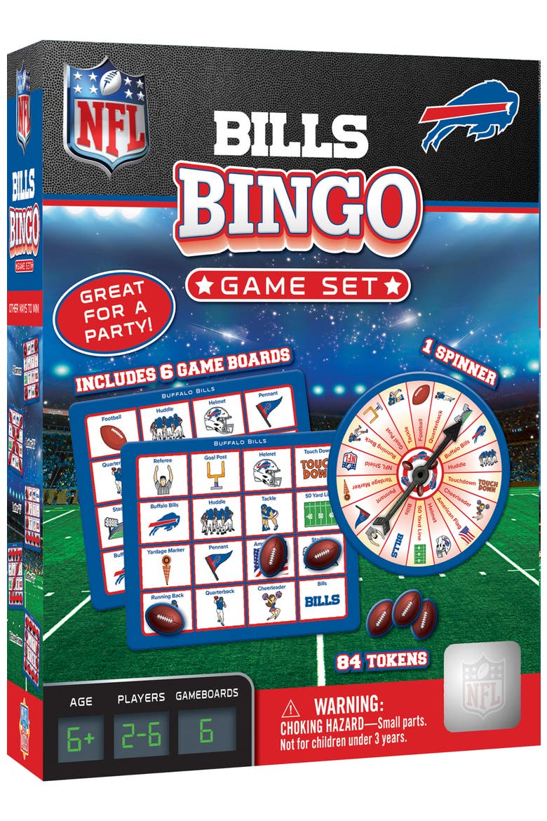 Buffalo Bills NFL Bingo Game, Main, color, Multicolor