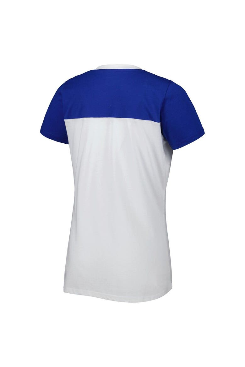 Women's G-III 4Her by Carl Banks White/Light Blue Daniel Suarez Box Score T-Shirt, Alternate, color, White