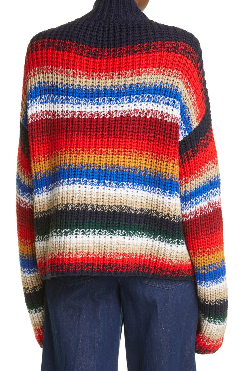 La Ligne Stripe Wool Sweater, Alternate, color,